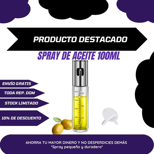 DISPENSADOR DE ACEITE EN SPRAY PEQUEÑO 100 ML