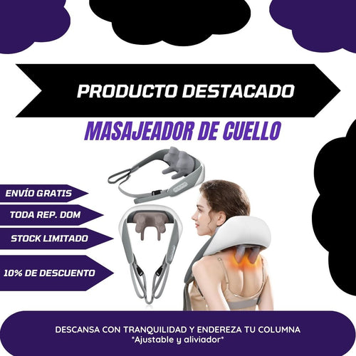 MASAJEADOR DE CUELLO AJUSTABLE