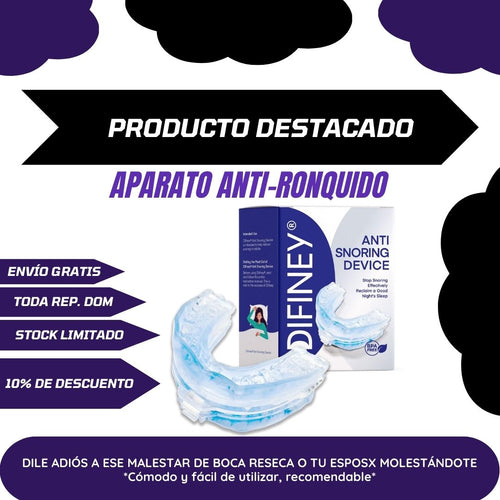 Aparato bucal Anti-Ronquido