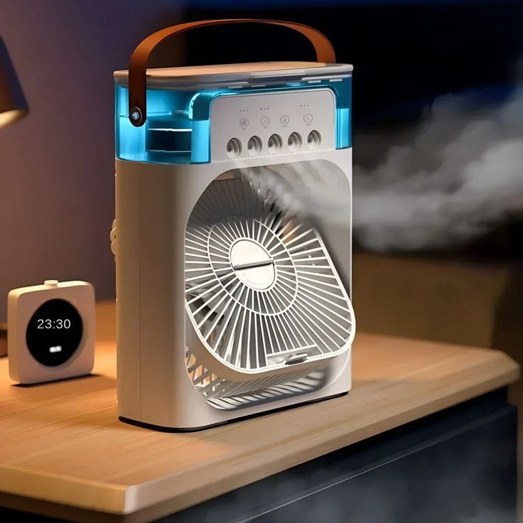 ABANICO/ MINI VENTILADOR DE AIRE CON HUMIFICADOR